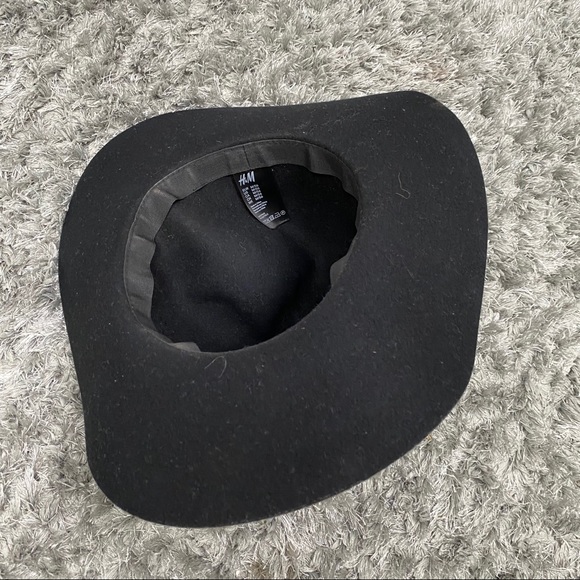 H&M Black Floppy Fedora Boho Festival Hat - Picture 6 of 14